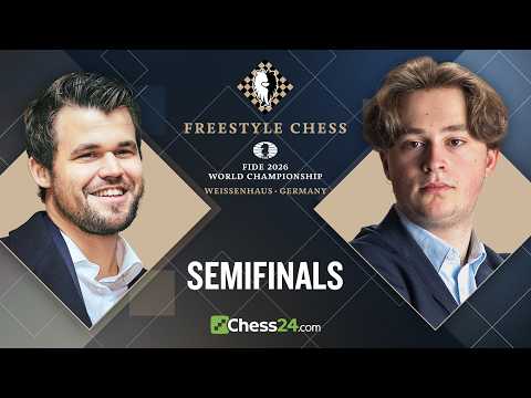 FIDE Freestyle Chess World Championship 2026: Magnus vs. Nodirbek Face-Off In Semifinals!!