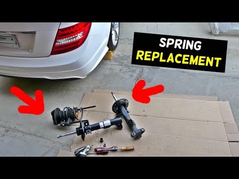 MERCEDES W204 SPRING REPLACEMENT REMOVAL C250 C300 C350 C200 C220 C260 C280