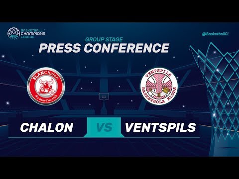 Elan Chalon v Ventspils - Press Conference - Basketball Champions League 2017-18