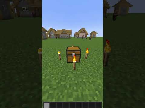 tanoookie - How to get Villagers in Superflat with NO STRUCTURES #shorts
