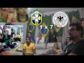 Brasil 1 x 7 Alemanha - reação da galera - 