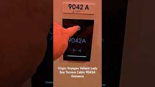 Virgin Voyages Valiant Lady Sea Terrace Cabin 9042A Entrance