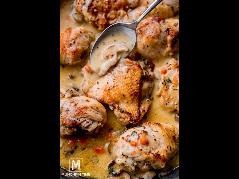 Creamy Chicken Fricassee - French Chicken Stew Recipe