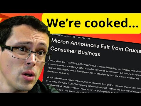 Micron Ends PC Gaming RAM and SSD production...