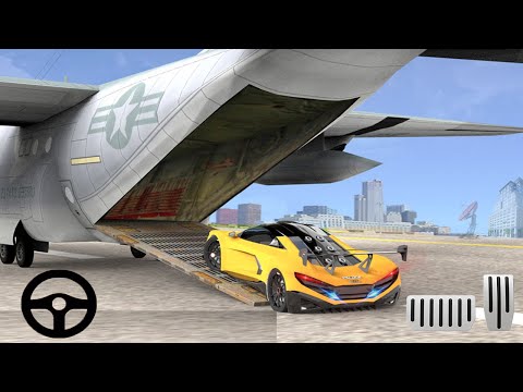 Airplane Pilot Car Transporter Sim 2020: Truck and Airplane Tranport Cars to Destination Gameplay