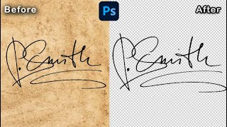 How to remove signature background quickly  in photoshop cs6 | Photoshop idea| ps learning