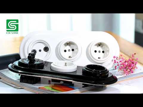 retro ceramic wall switch and socket