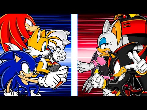 RPG Battle - Team Sonic VS Team Dark | Sprite Animation