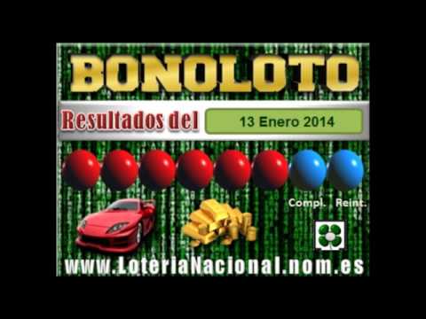 Loteria Nacional presenta Bonoloto Viernes 10 de Enero de 2014