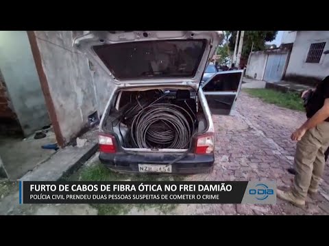 Polícia Civil prende pessoas suspeitas de roubo de cabos de Fibra Óptica no Frei Damião 14 04 2023