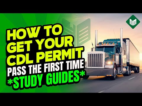 How To Get Your CDL Permit - Pass The First Time - *STUDY GUIDES* @mileonepress