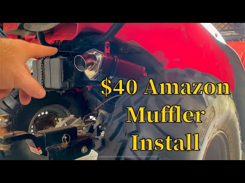 $40 Amazon Muffler Install on ATV