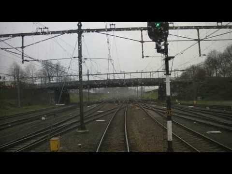 [cabinerit] A train driver's view: Sittard - Maastricht, VIRM, 22-Dec-2014.