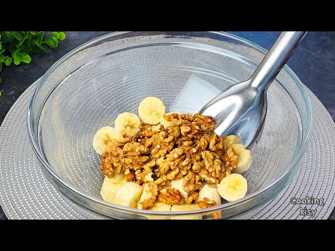 beat the banana and nuts! You will be surprised! Only 3 ingredients! No Sugar! No Flour!