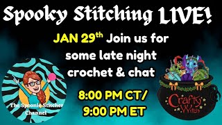 Spooky Stitching LIVE with @CraftyWitch232