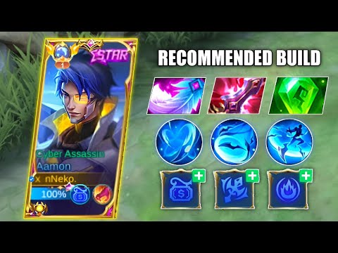 22 KILLS!!! AAMON 1 SHOT DELETE RECOMMENDED BUILD & EMBLEMS - MLBB