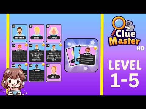Clue Master Level 1-5 Solution Walkthrough - YouTube