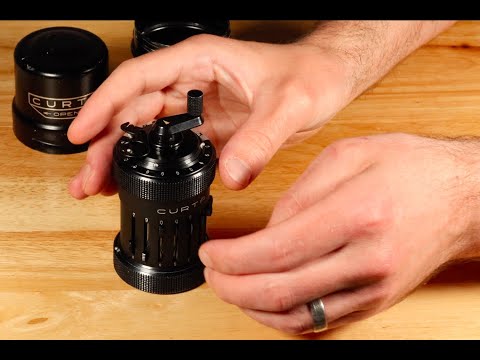 Curta Calculator demonstration (ASMR recording)