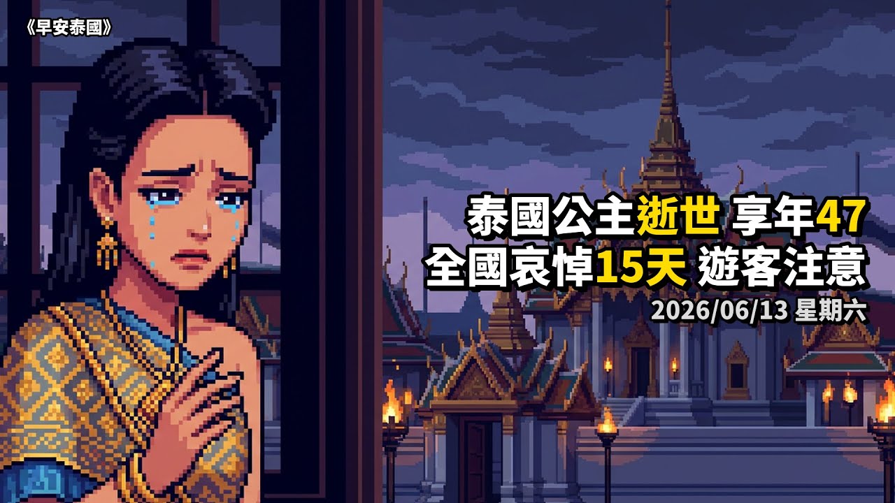 帕差拉吉帝雅帕公主逝世享年 47 歲！全國哀悼 15 天，週六移靈交通管制 episode artwork