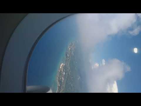 Flying over Jamaica beautiful scenery