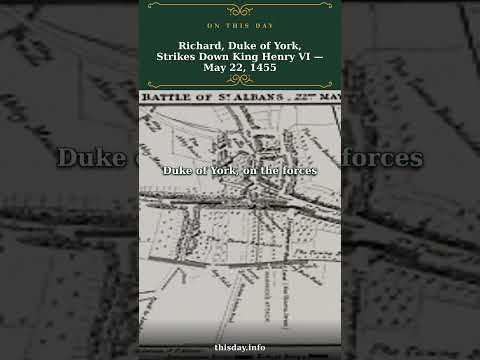 Richard, Duke of York, Strikes Down King Henry VI — ...