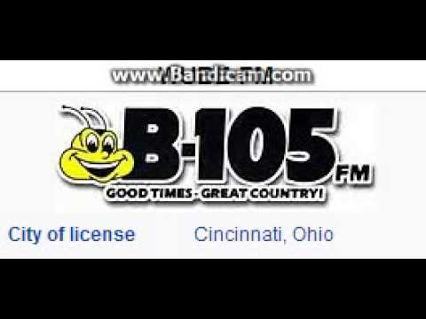 WUBE-FM 105.1 B105 Cincinnati, OH TOTH ID at 4:00 p.m. 6/15/2014