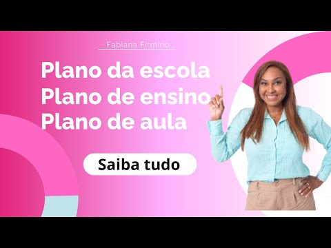 Diferenças entre Plano da Escola, Plano de Ensino e Plano de Aula