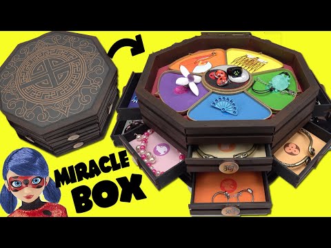 Miraculous Ladybug Miracle Box Handmade Jewelry and Kwamis Surprises from Master Fu