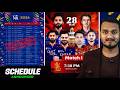 IPL 2026 Schedule Announced For 1st Half RCB Vs SRH 1st Match PBKS RR RCB New Stadium