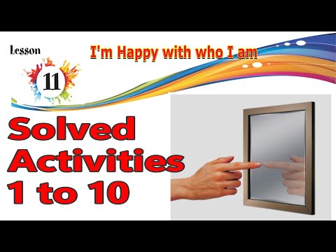 I'm Happy with who I am  #Chapter 11/class 6th/ #PSEB/#activities  1 to 10