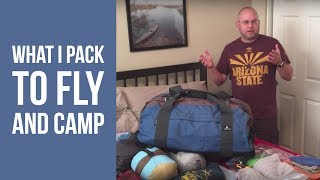 What I pack to fly and camp out of a rental car