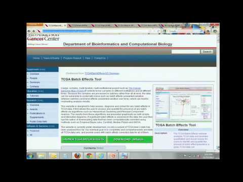 TCGA: Detection, Diagnosis and Correction of Batch Effects in TCGA Data - Rehan Akbani