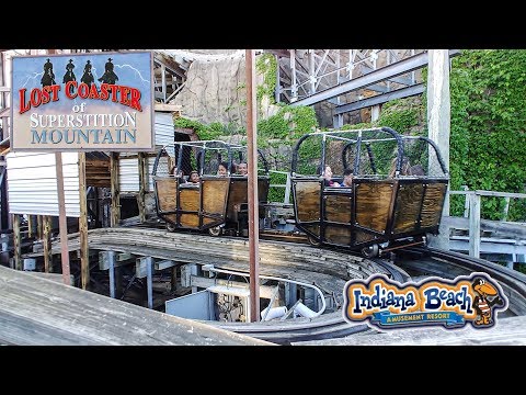 On-ride point of view of Lost Coaster of Superstition Mountain