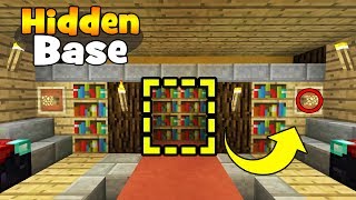 Minecraft Tutorial: How To Make A Secret Library Base &quot;Hidden Base Tutorial&quot;