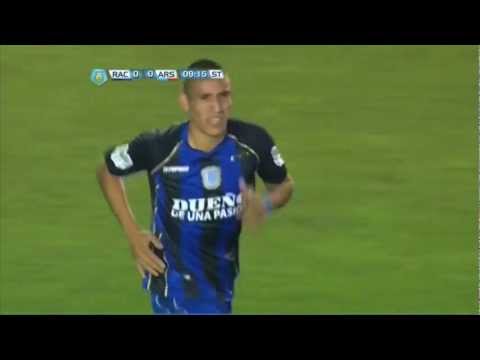 Remate de Centurión. Racing 0 - Arsenal 0. Torneo Inicial 2012. Fecha 14. Fútbol Para Todos