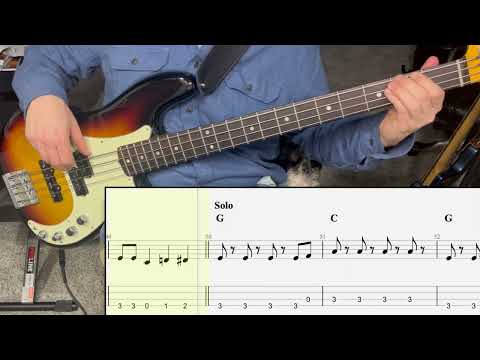 Don't Rock the Jukebox - Alan Jackson | Bass Guitar Cover (Play Along Tabs)