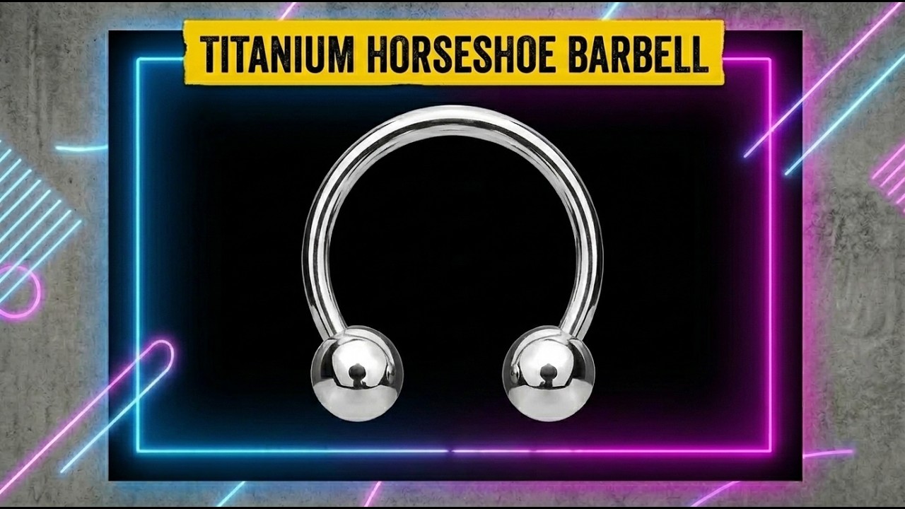 Quality Titanium Horseshoe Septum Ring (Circular Barbell)