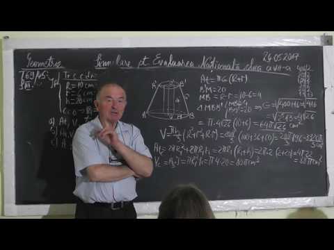 2/2 Lectia 1520 Aria si Lungimea unui Cerc | Aria si Volumul unui Cilindru si Trunchi de con Clasa 8