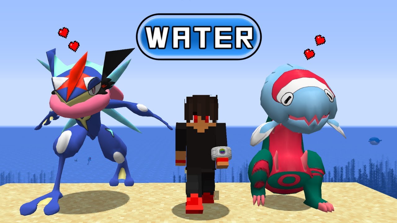 MINECRAFT PIXELMON MAS SÓ POSSO USAR POKÉMON DO TIPO ÁGUA