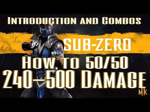 Sub Zero Combos, Introduction, and 50/50's | MK11 Beginner/Intermediate Tutorial