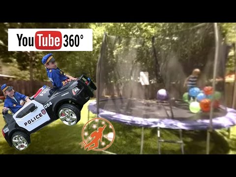 New Sky Kids Virtual Reality 360 Video - Outdoor Fun Kids Cars Power Wheels, Zip Line and More!