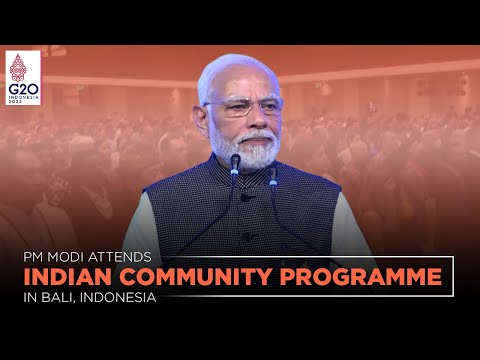 PM Modi attends Indian community programme in Bali, Indonesia