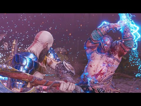 KRATOS VS THOR GOD OF THUNDER (All Fights) GOD OF WAR RAGNAROK PS5