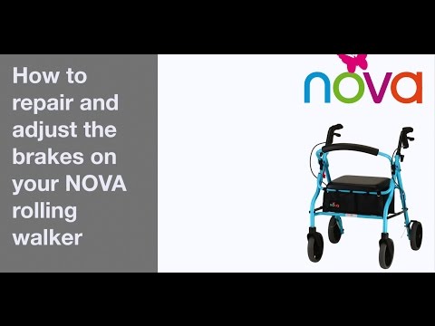 How to Repair and Adjust the Brakes on Your NOVA Rolling Walker