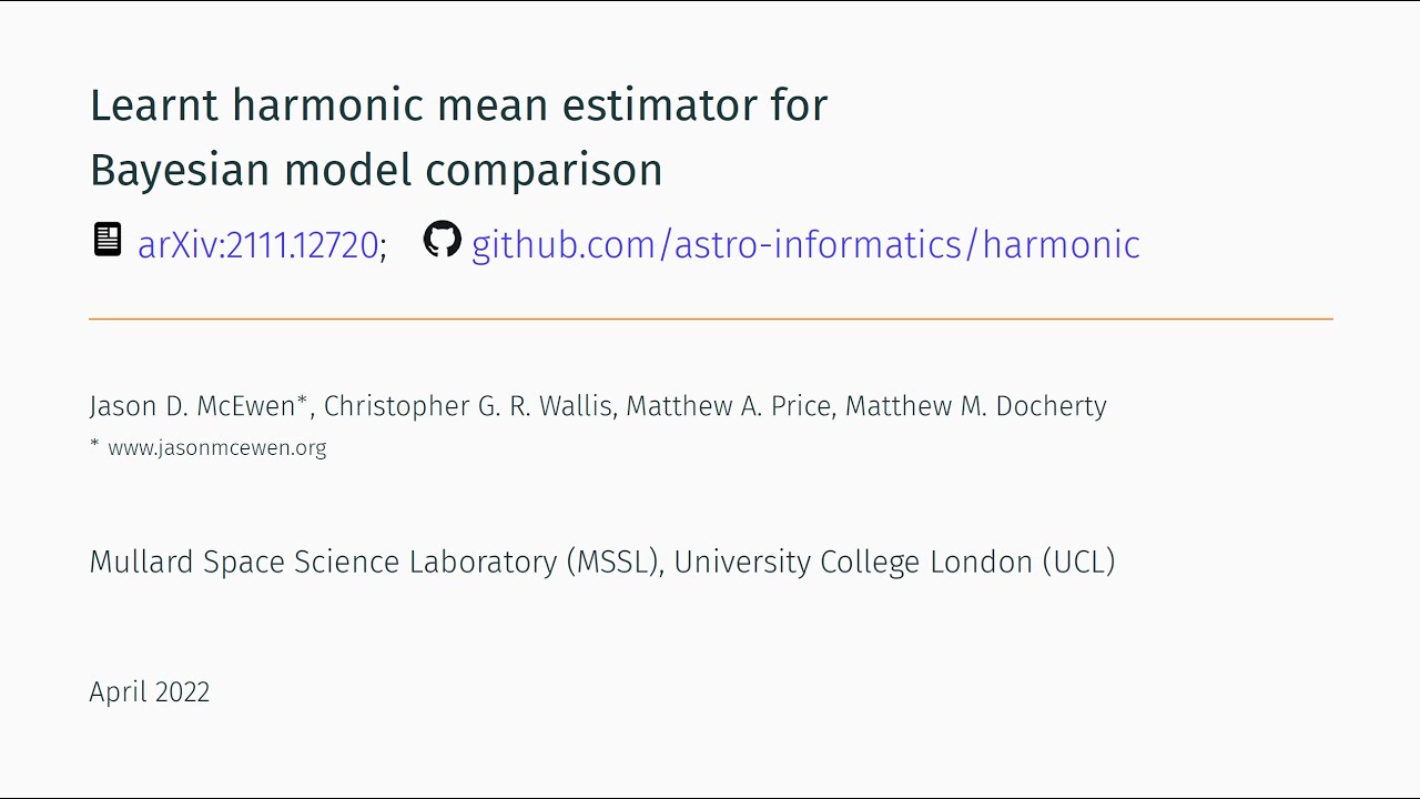 Learnt Harmonic Mean Estimator for Bayesian Model Comparison