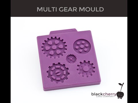 STEAMPUNK MULTI GEAR silicone sugarcraft mould STEAMPUNK MULTI GEAR silicone sugarcraft mould