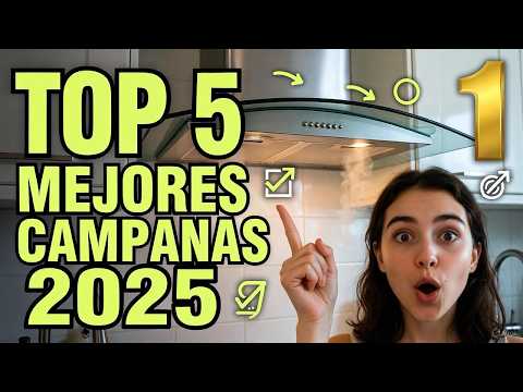 🏆Las 5 Mejores CAMPANAS EXTRACTORAS 2026 | Comparativa y Guía de Compra
