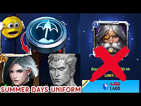 Cool Summer Token T4 😯 don't buy Odin New Uniform | Marvel future fight