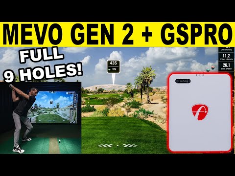 Flightscope MEVO Gen 2: 9 Hole Review w/ GSPRO Golf Simulator Software!