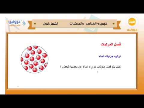 الأول الثانوي | الفصل الدراسي الأول 1438 | كيمياء | العناصر والمركبات